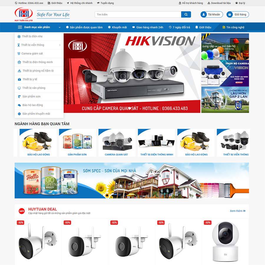 Thiết kế web camera tại Bình Dương