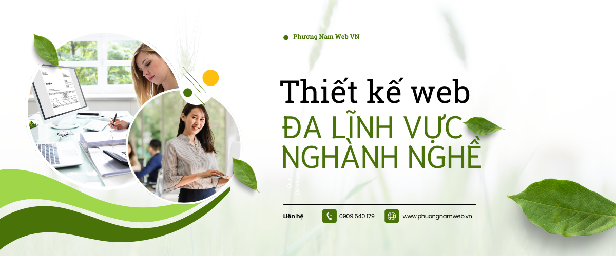 Thiết kế web Bình Dương đa lĩnh vực nghành nghề