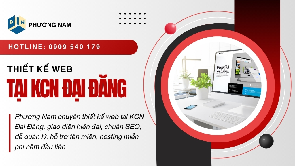 Thiết kế web tại KCN Đại Đăng